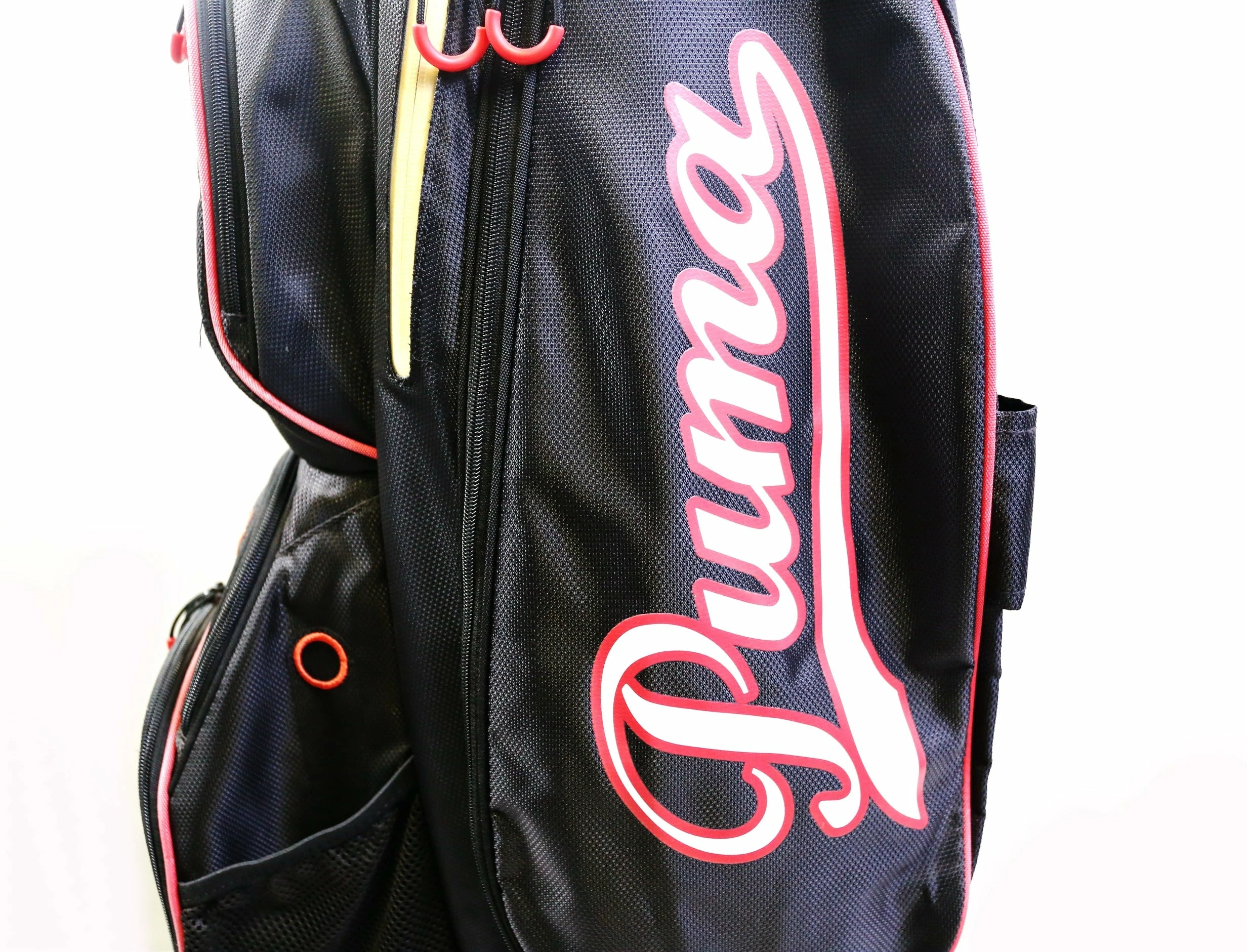 Puma Black/Red Stand Golf Bag 14 Dividers 7 Pockets Shoulder Strap - Image 8