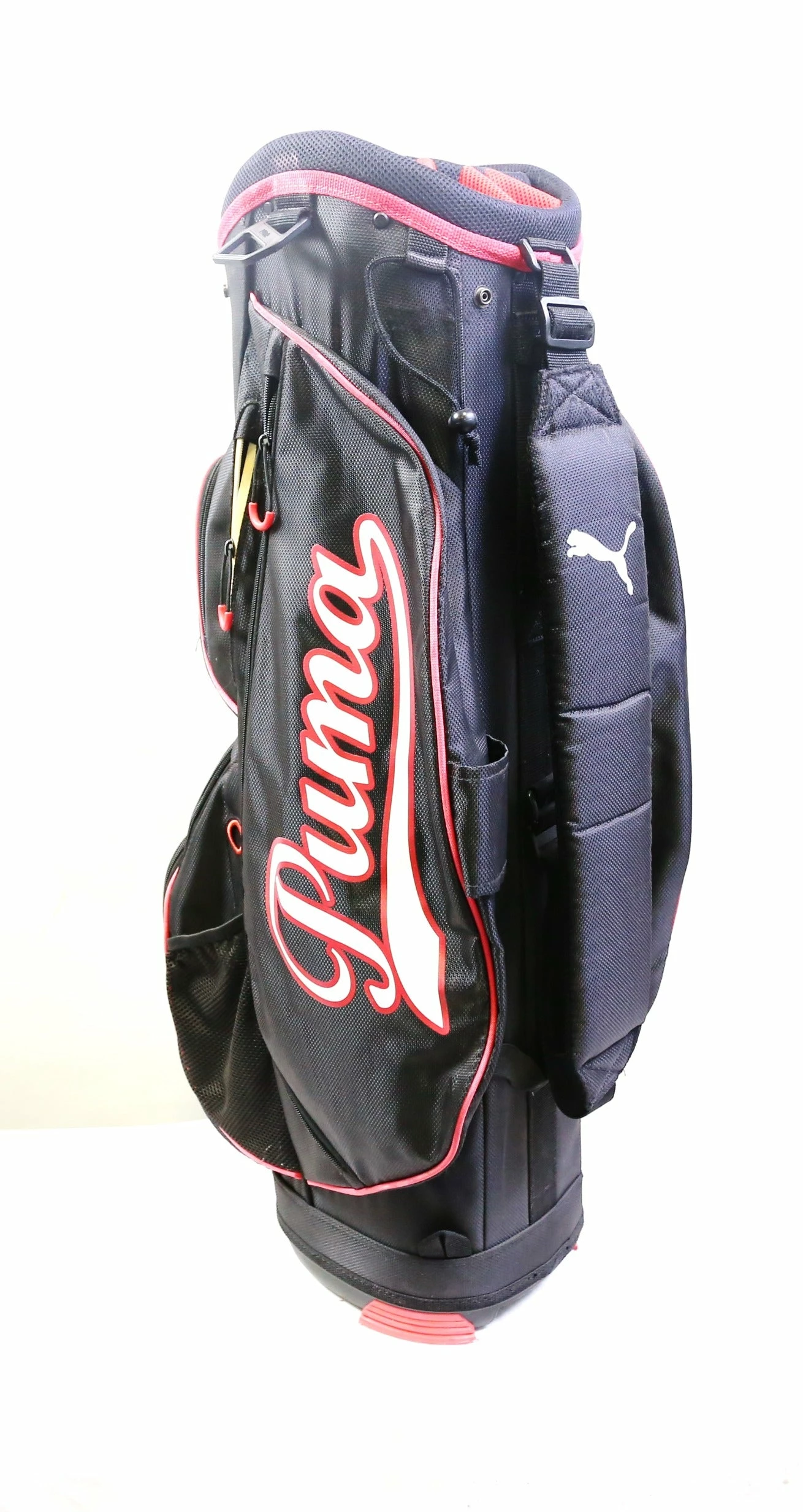 Puma Black/Red Stand Golf Bag 14 Dividers 7 Pockets Shoulder Strap - Image 5