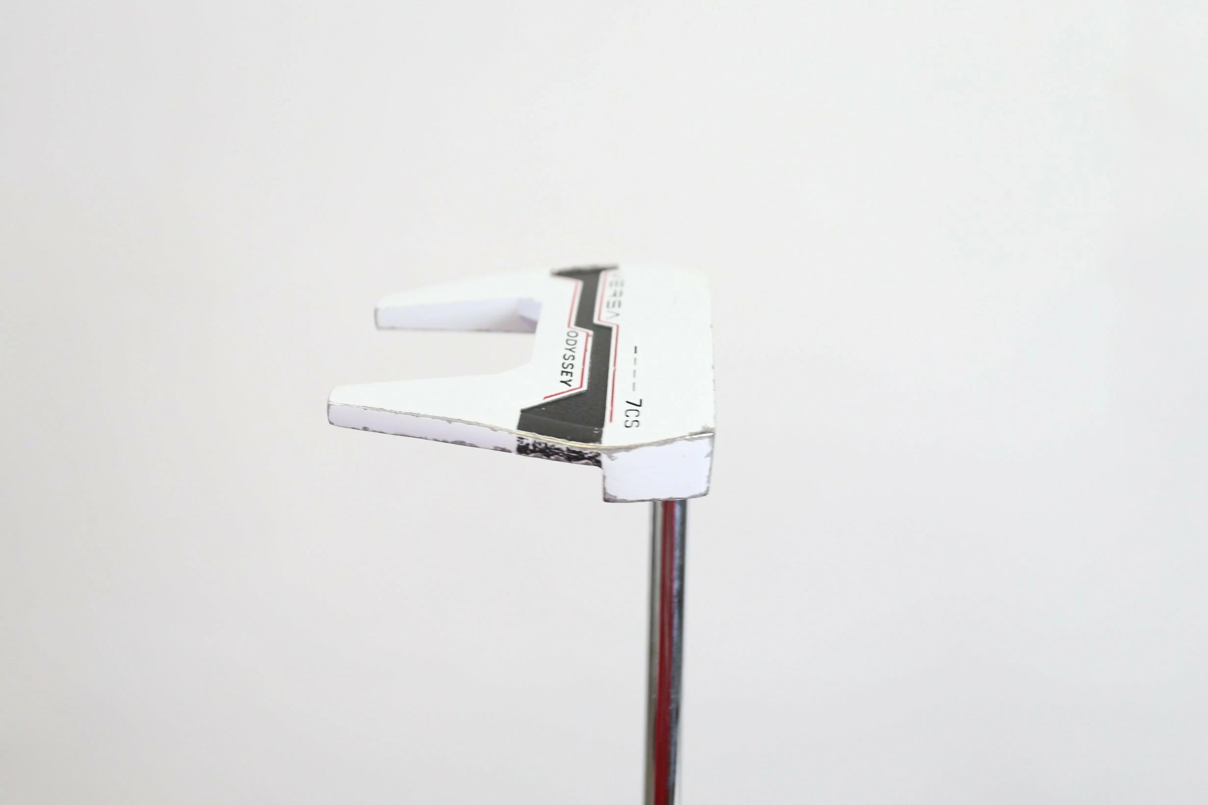 Odyssey Versa #7CS White Putter RH 35 In TaylorMade Steel Shaft - Image 2