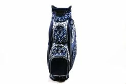 GloveIt Blue/White Cart Bag 14-Dividers 9-Pockets Shoulder Strap