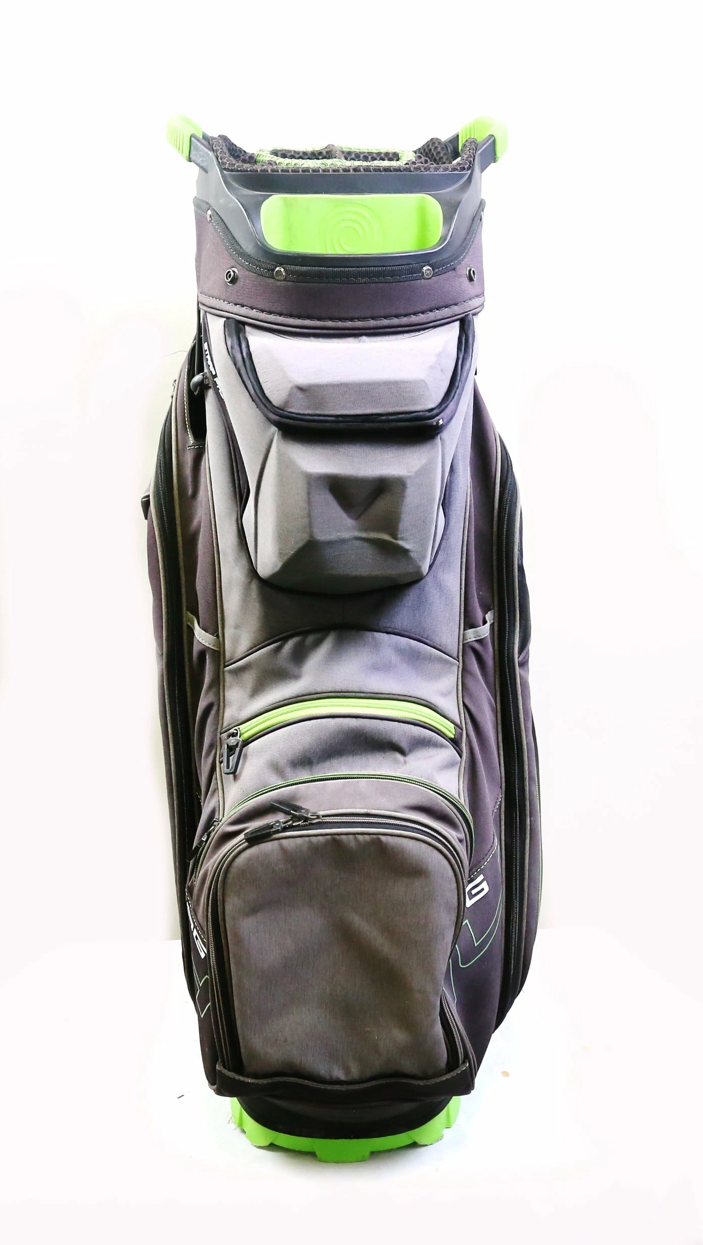 Callaway Org 14 Way 9 Pocket Green/Charcoal/Black Cart Bag - Image 2