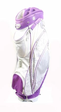 Datrek IDS 14 Dividers 6 Pockets Purple/Silver Ladies Cart Golf Bag