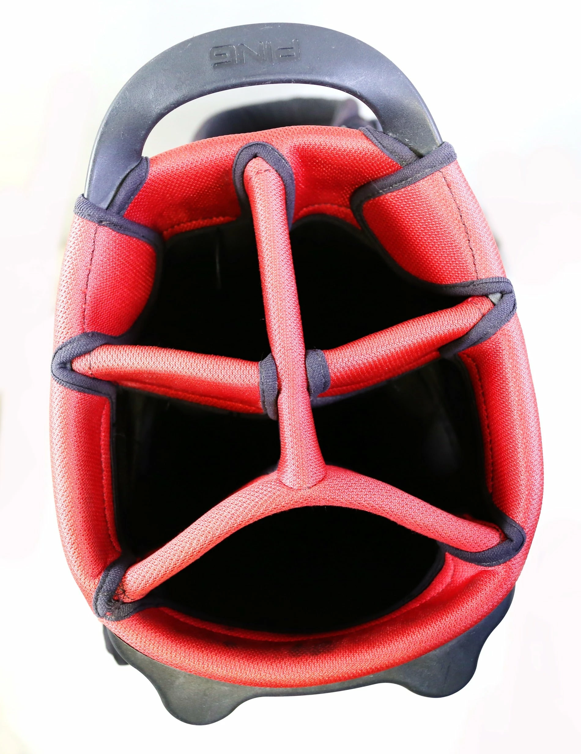 Ping E2 Black And Red Hoofer 5 Way 8 Pocket Stand Bag - Image 9