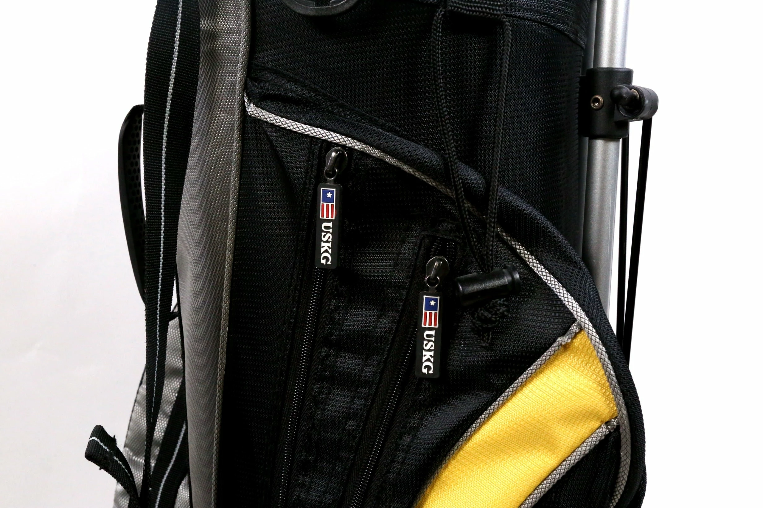 USKG Black/Grey Stand Bag 4-Dividers 4-Pockets Shoudler Strap - Image 5