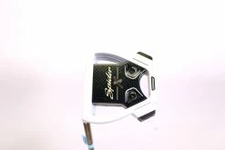 LEFTY TaylorMade Spider X Chalk/White Single Bend Putter 35 In KBS Steel Shaft