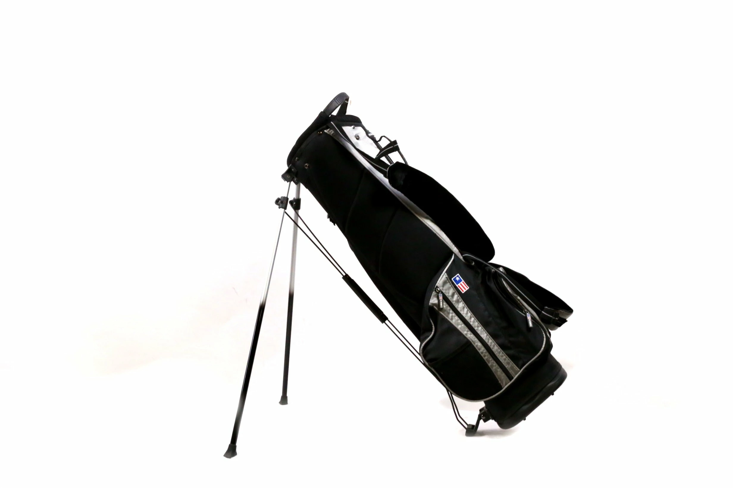 USKG Black/Grey Stand Bag 4-Dividers 4-Pockets Shoudler Strap - Image 8