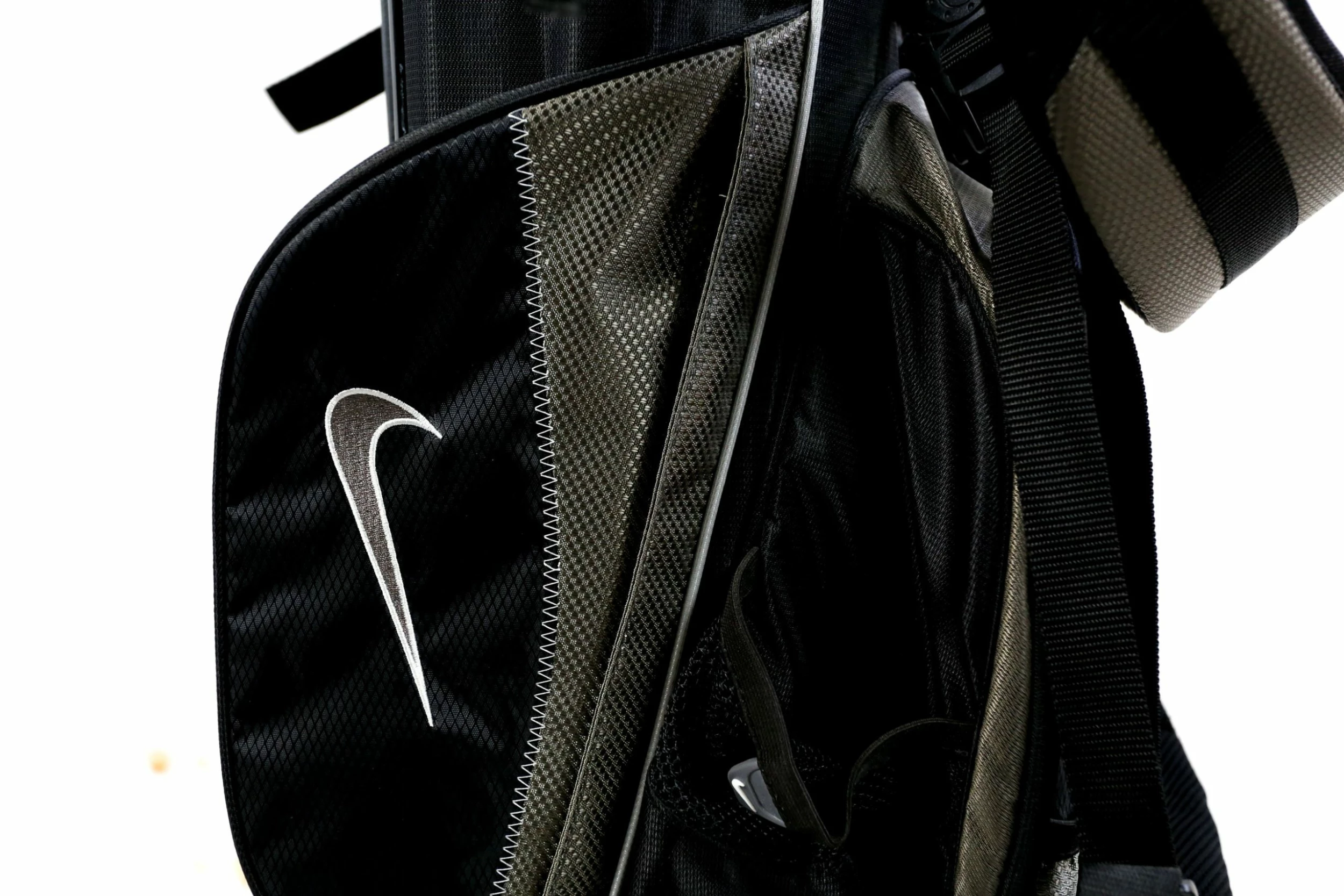 Nike Grey/Black Stand Bag 2-Dividers 4-Pockets Shoulder Strap - Image 6