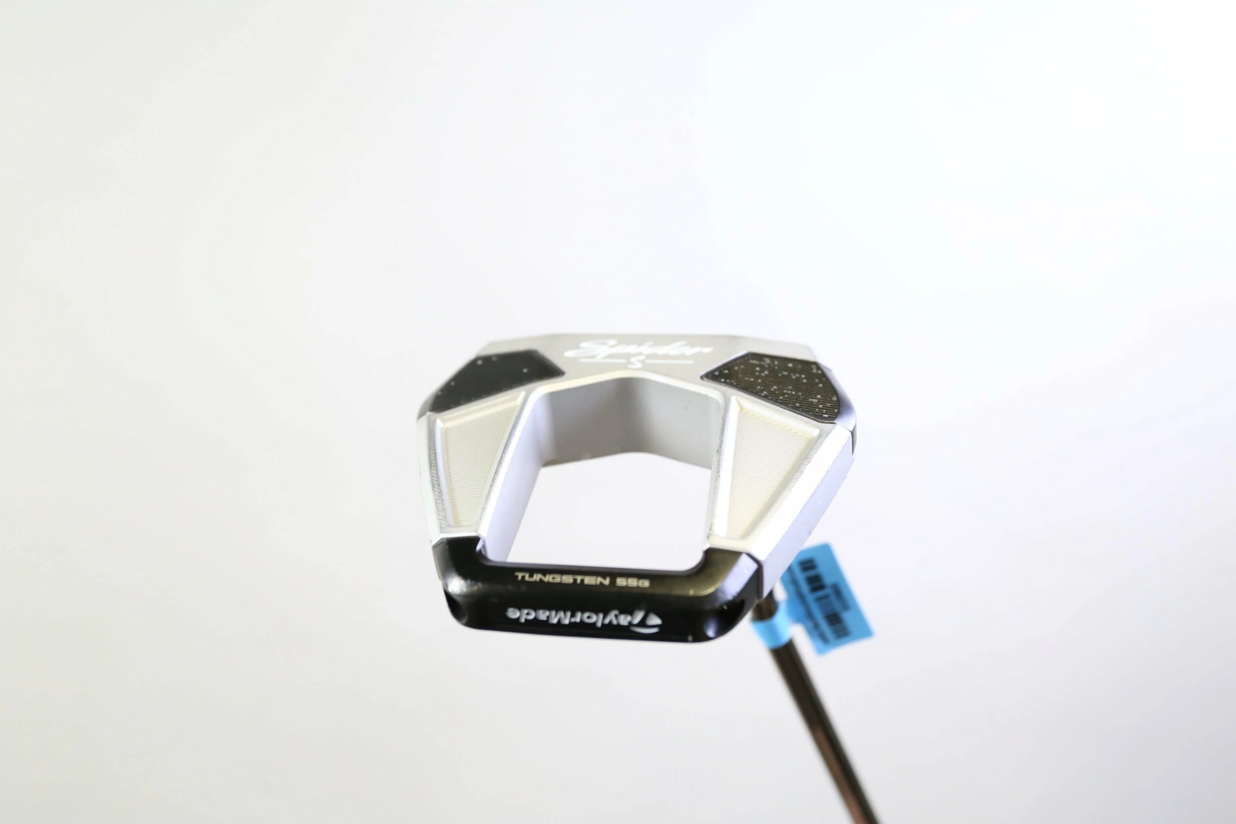 TaylorMade Spider S SB Platinum/White Putter RH 35 In Steel Shaft Winn Jumbo