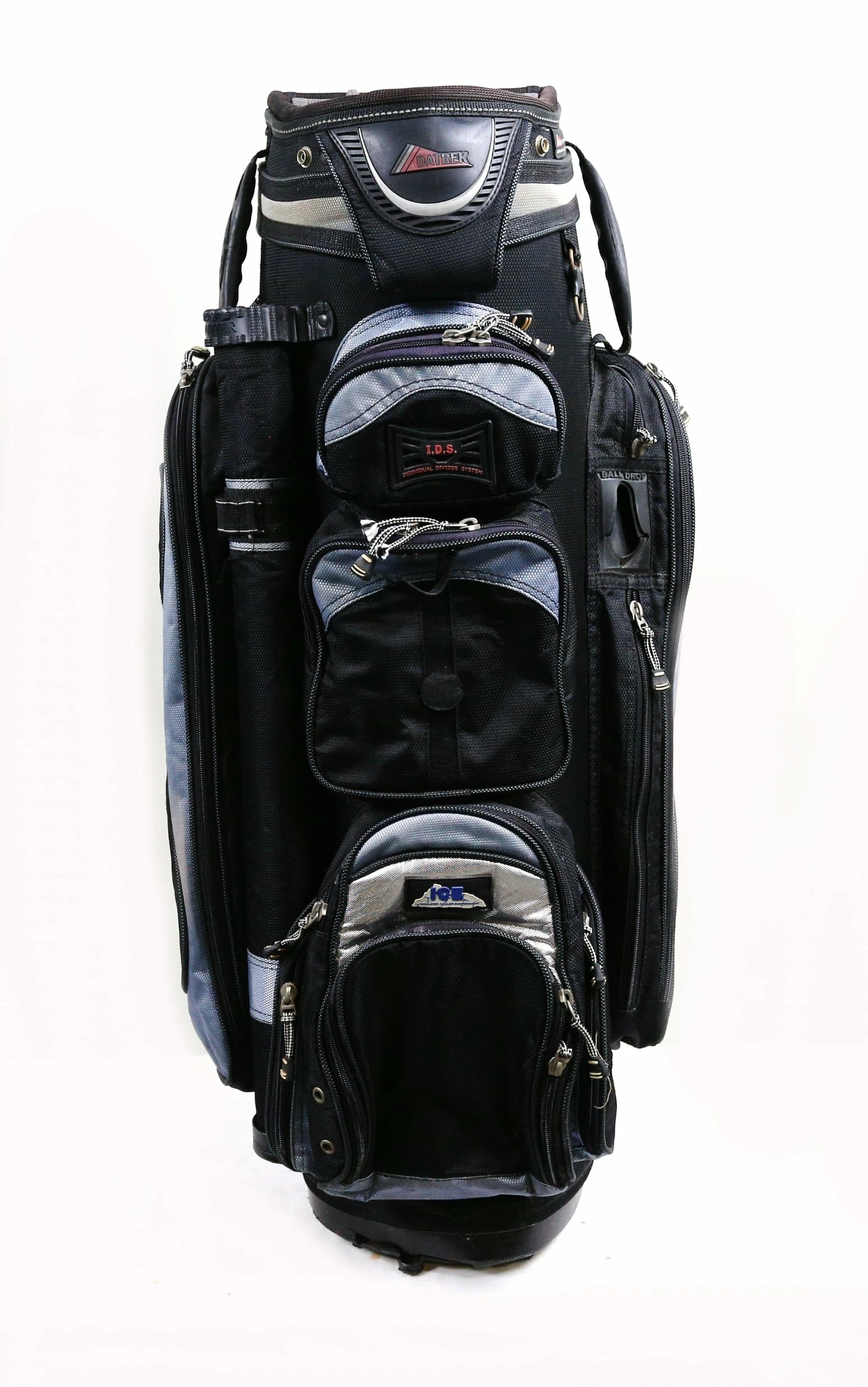 Datrek IDS Black Cart Golf Bag 14 Dividers 9 Pockets - Image 2