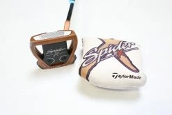 TaylorMade Spider X Copper/White Single Bend Putter 35 In RH Steel Shaft