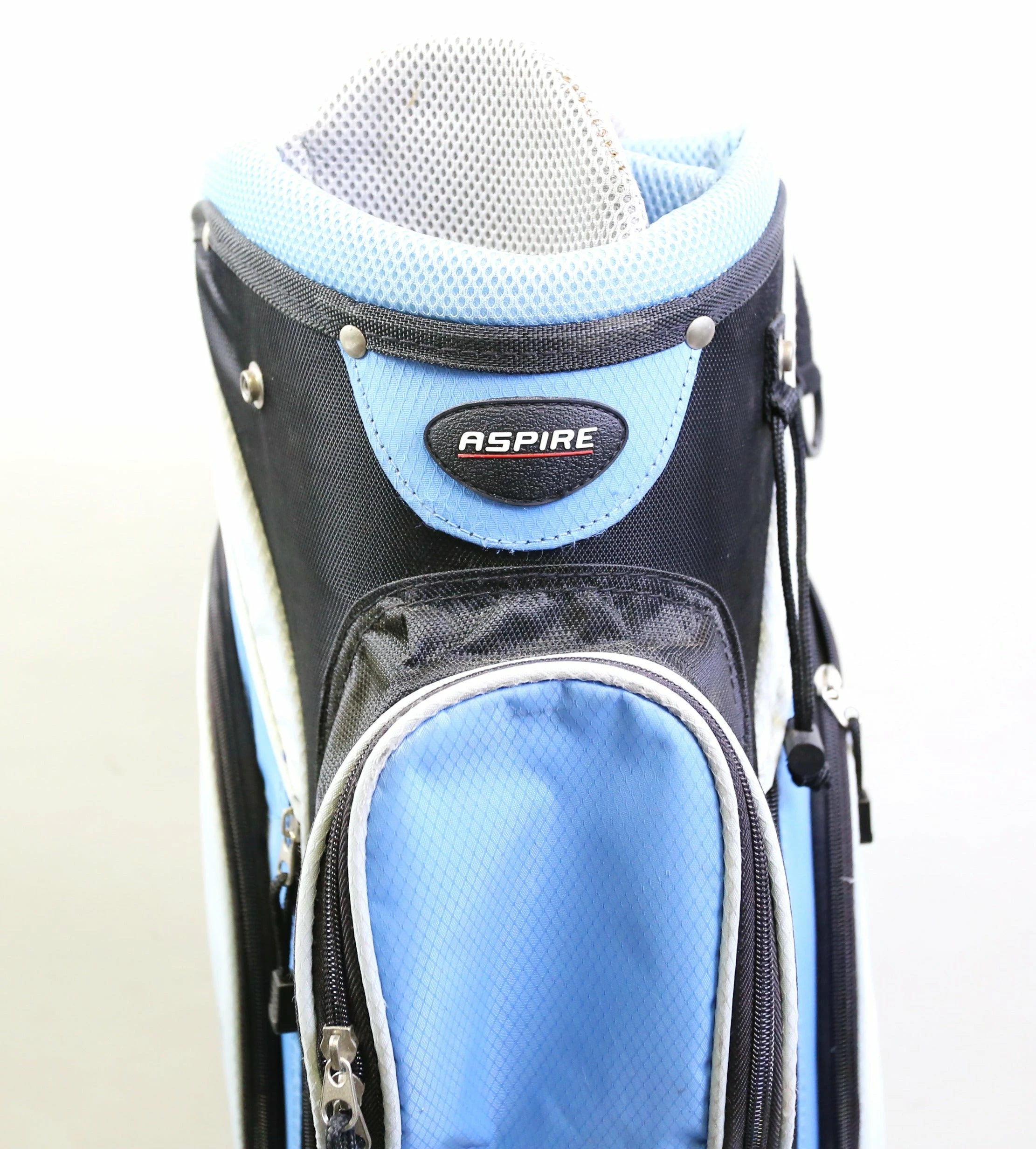 Aspire Ladies Blue/Black/Silver 8 Dividers 9 Pockets Cart Golf Bag - Image 7
