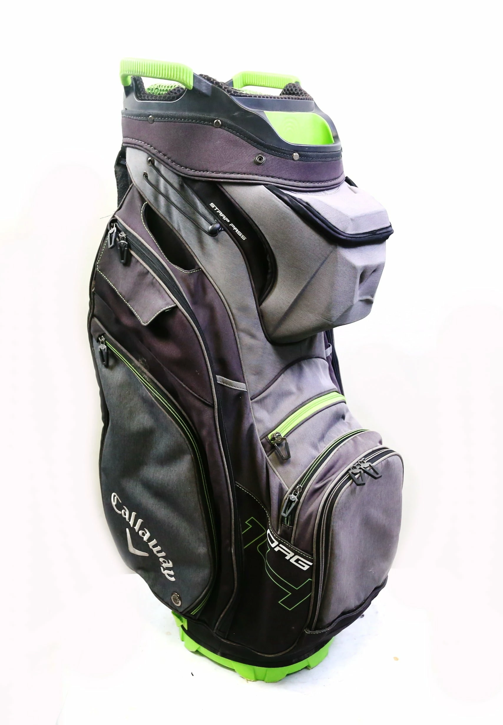 Callaway Org 14 Way 9 Pocket Green/Charcoal/Black Cart Bag - Image 3