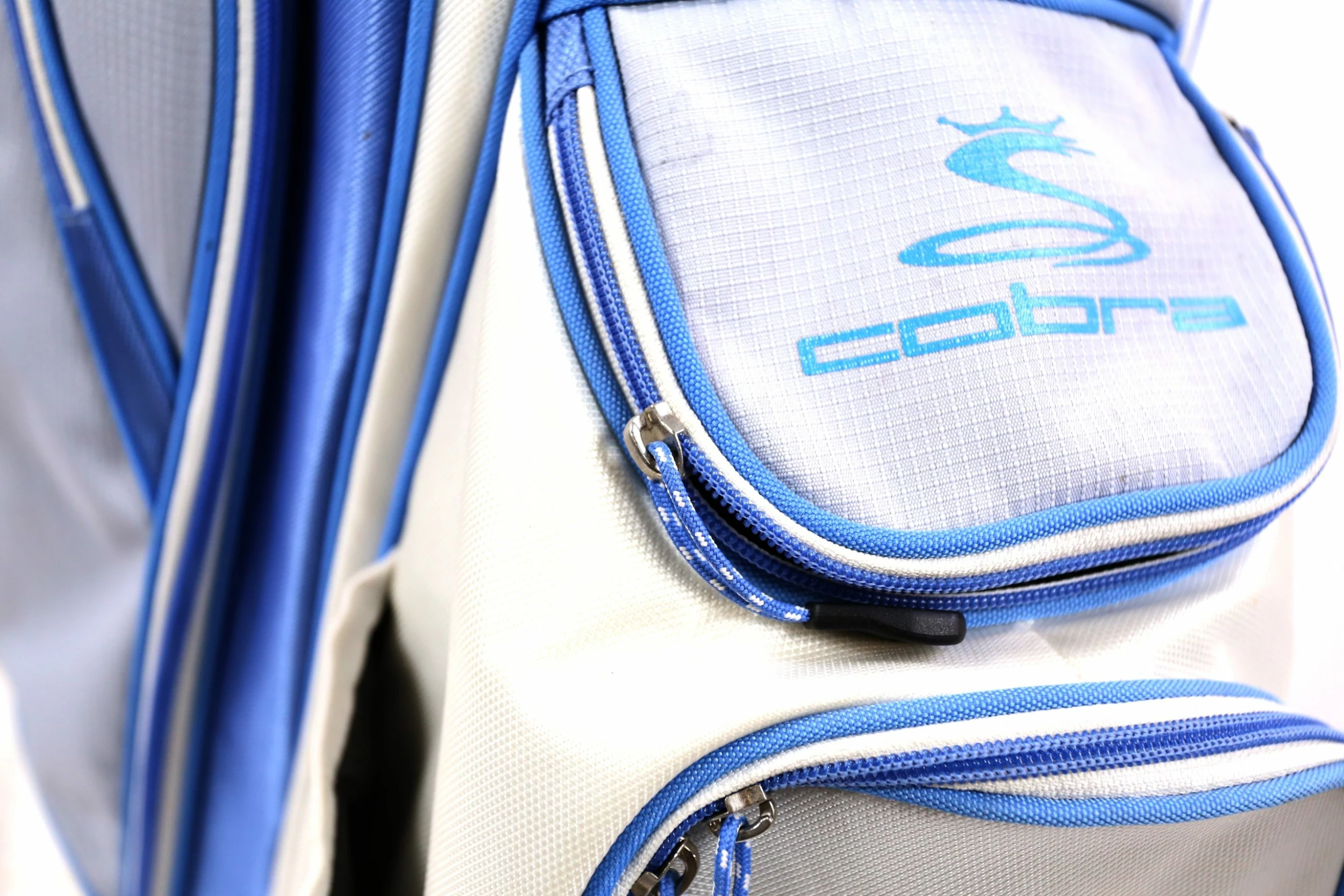 Cobra Blue/Silver Cart Bag 14-Dividers 6-Pockets Shoulfer Strap - Image 7