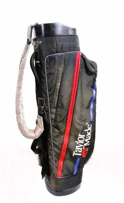 TaylorMade Carry Golf Bag 4 Dividers 4 Pockets Shoulder Strap Black/Red/Blue