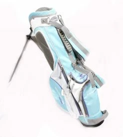 Cobra Junior Stand Bag 5 Dividers 5 Pockets Blue/Purple/White Shoulder Strap