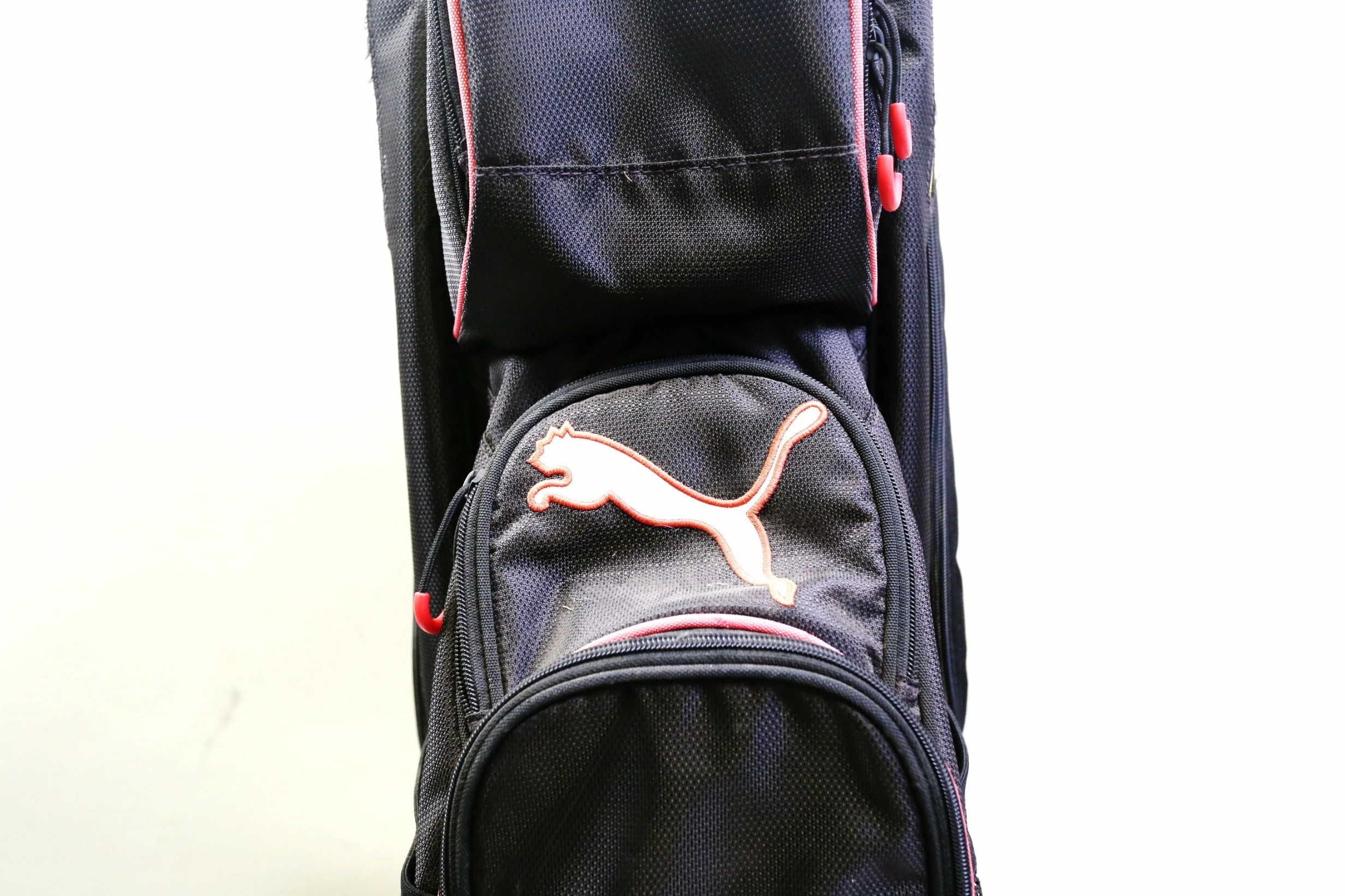 Puma Black/Red Cart Bag 14 Dividers 7 Pockets Shoulder Strap - Image 8