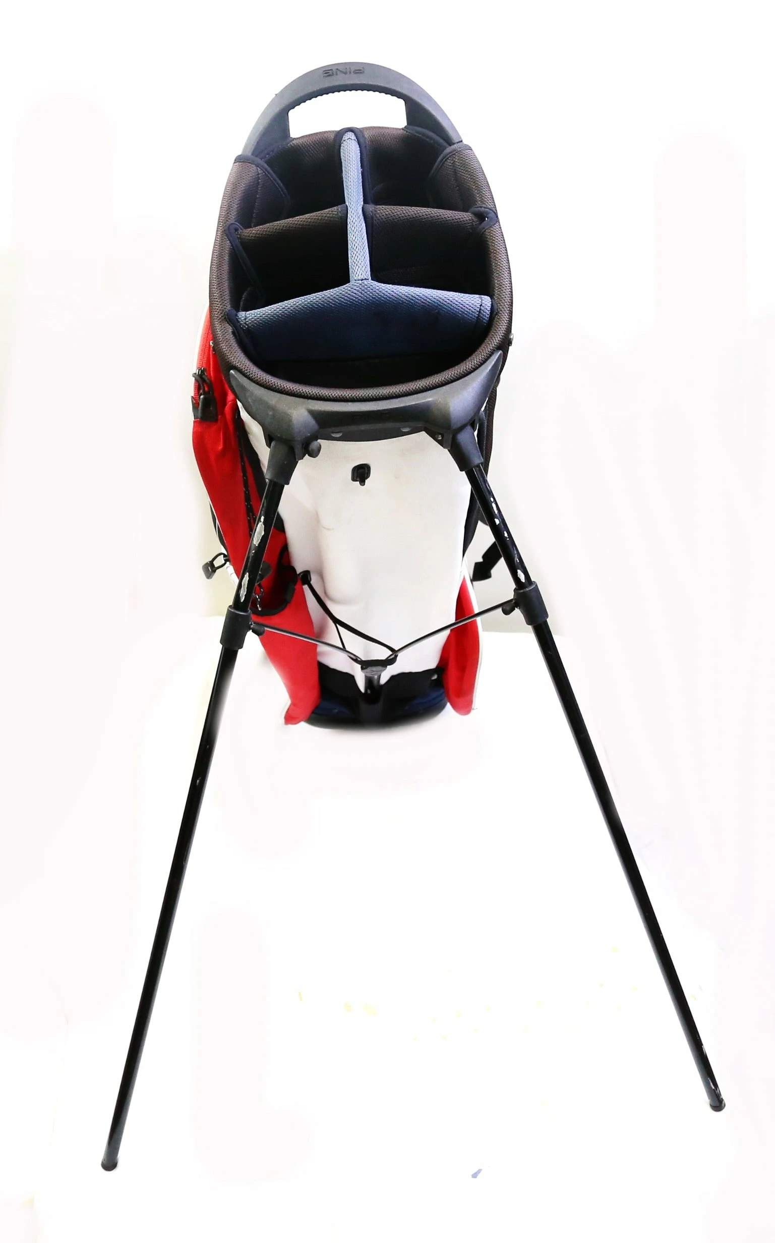 Ping Red White And Blue Hoofer 5 Dividers 8 Pockets Stand Golf Bag - Image 6