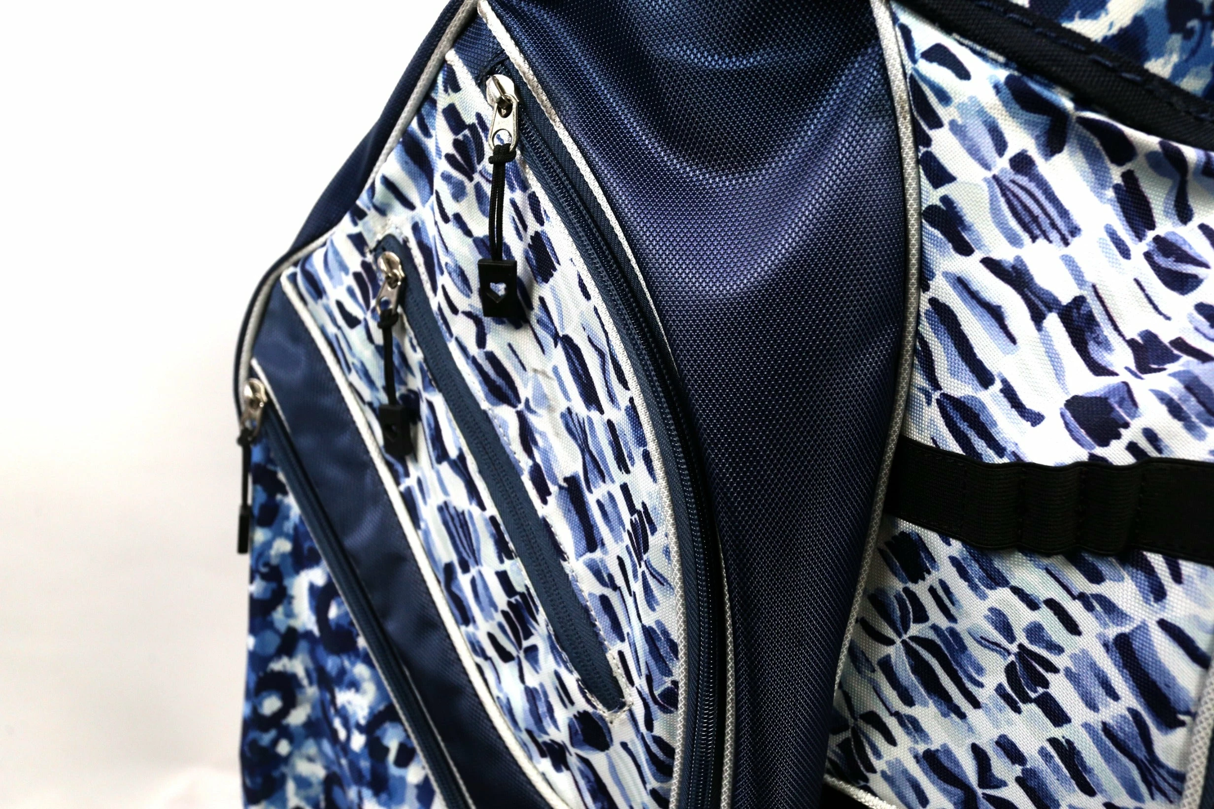 GloveIt Blue/White Cart Bag 14-Dividers 9-Pockets Shoulder Strap - Image 7