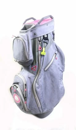 Sun Mountain XL Grey/Pink 14 Dividers 8 Pockets Cart Bag