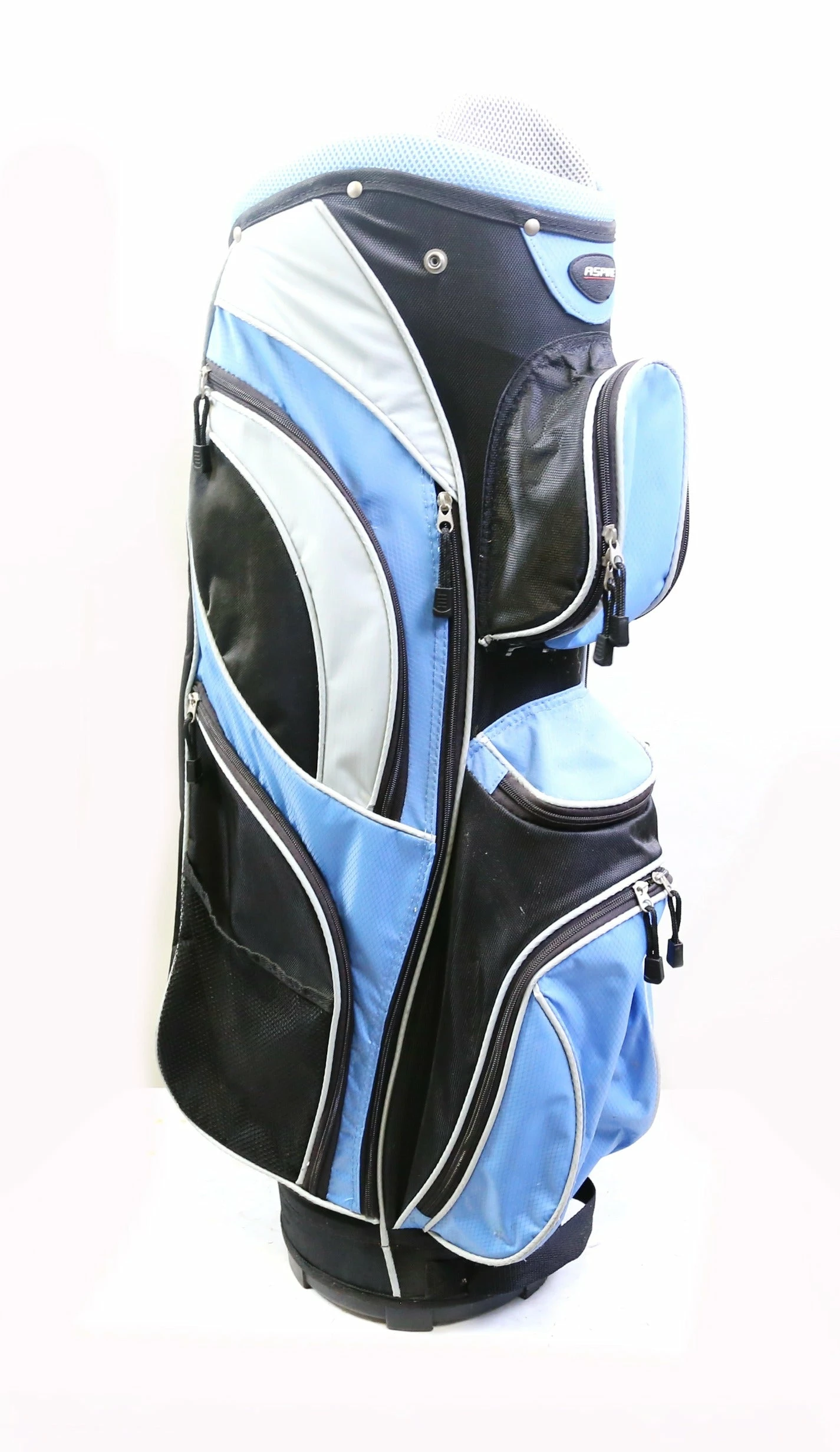 Aspire Ladies Blue/Black/Silver 8 Dividers 9 Pockets Cart Golf Bag - Image 3
