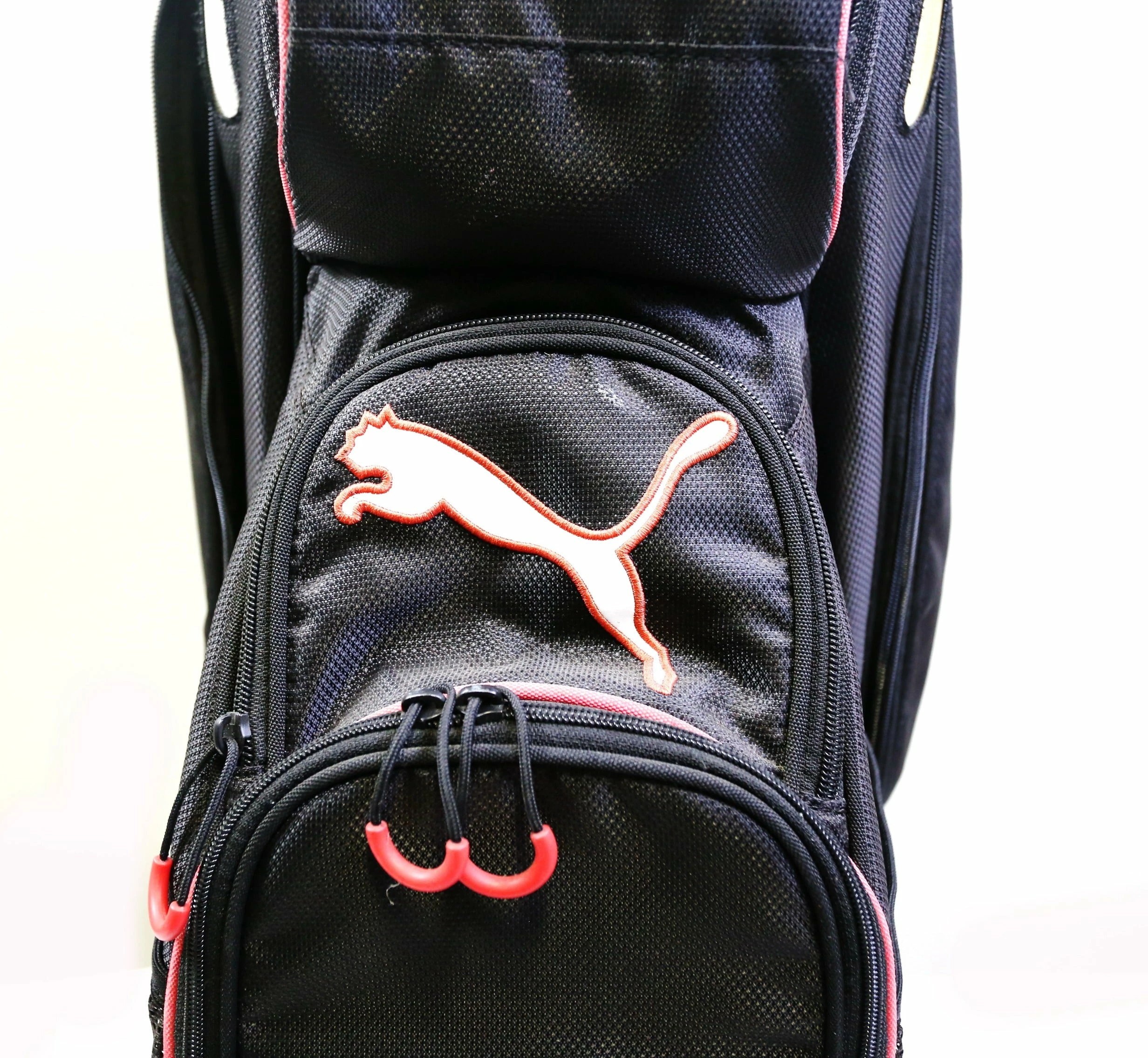 Puma Black/Red Stand Golf Bag 14 Dividers 7 Pockets Shoulder Strap - Image 7