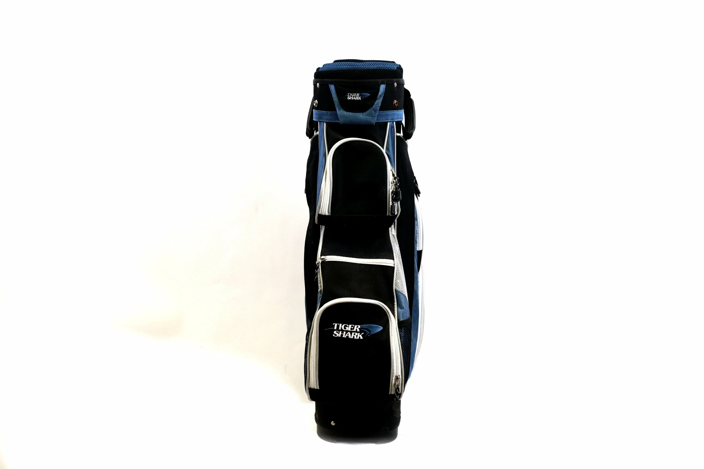 Tiger Shark Blue/Black Cart Bag 6-Dividers 9-Pockets Shoulder Strap
