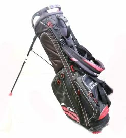 Srixon Z Four Black/Red Stand Golf Bag 4 Dividers 8 Pockets Rain Cover
