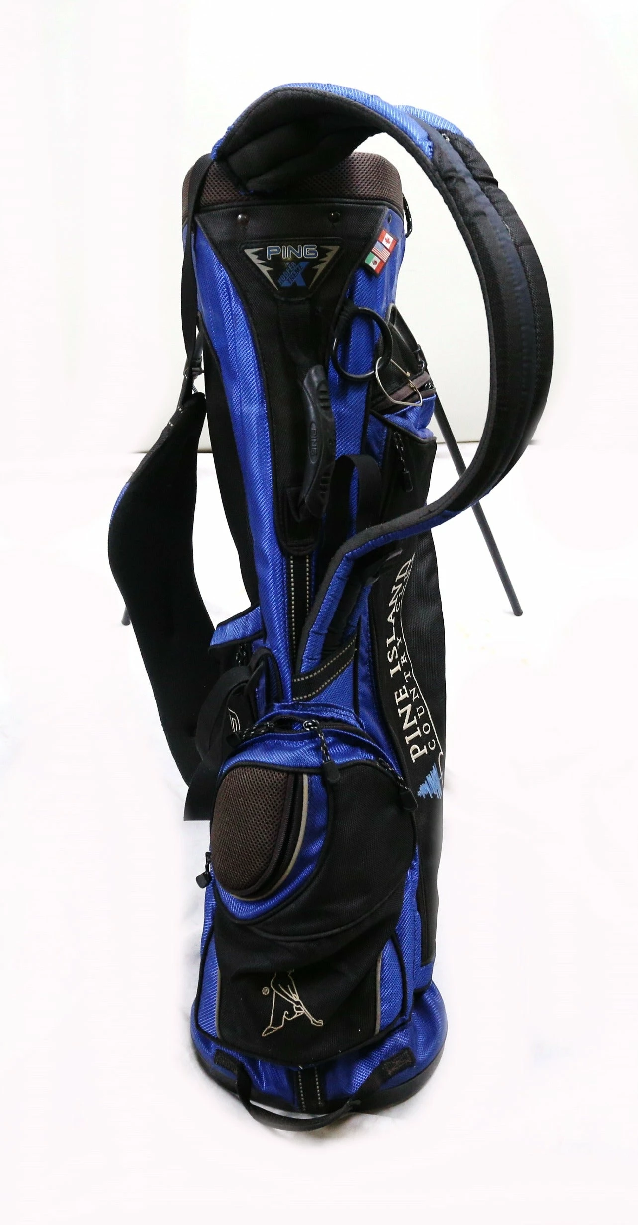 Ping Hoofer Xtreme Blue Stand Golf Bag 4-Way Divider 6 Pockets - Image 2