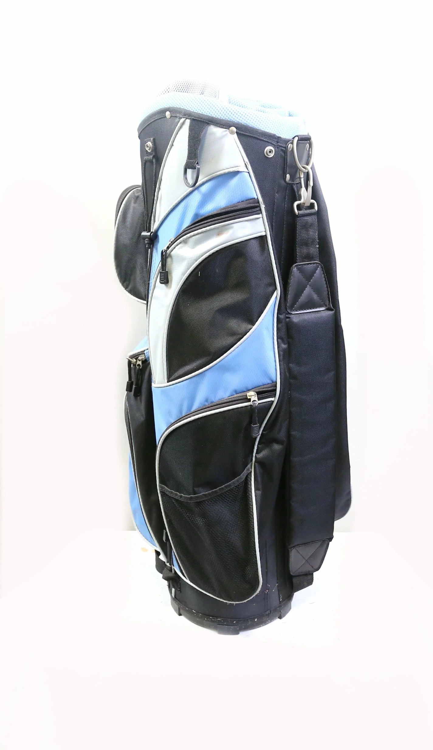 Aspire Ladies Blue/Black/Silver 8 Dividers 9 Pockets Cart Golf Bag - Image 6