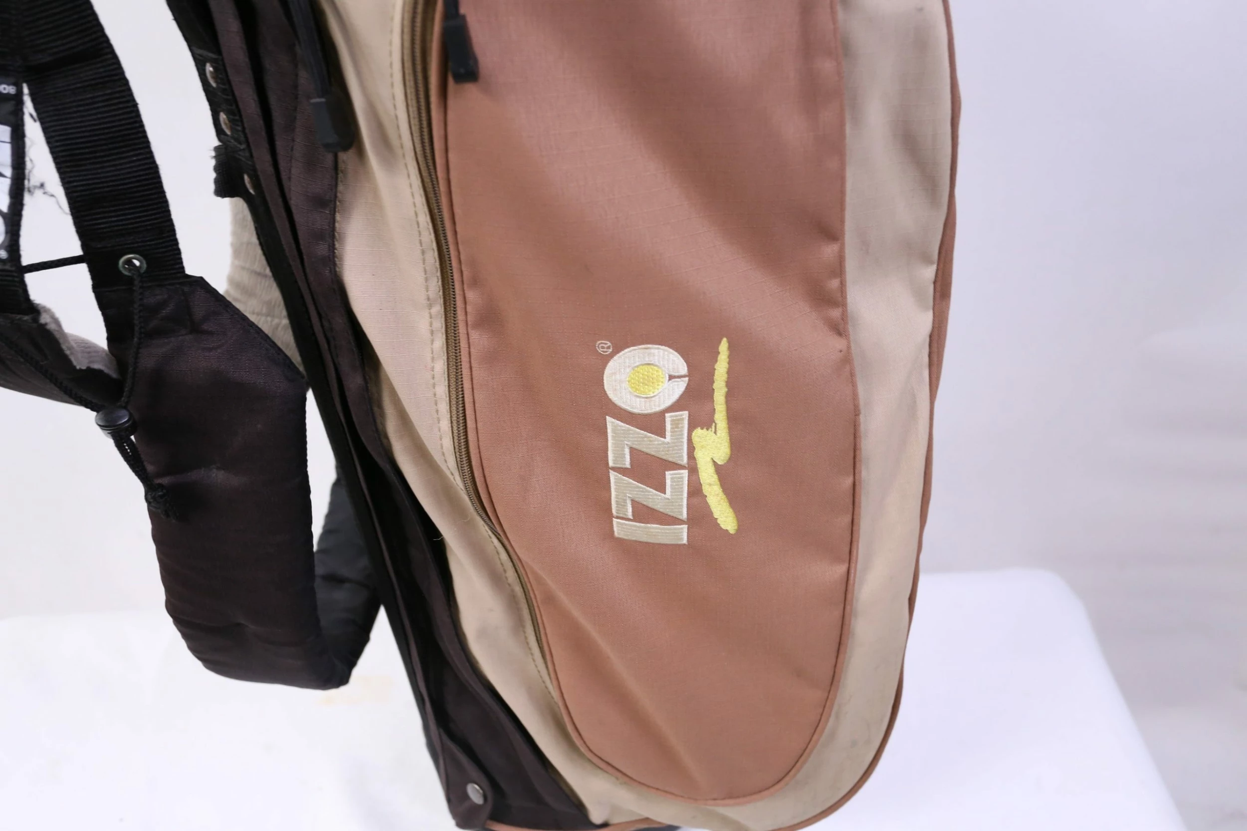 Accra Izzo Stand Golf Bag Men's 4 Dividers Black/Beige - Image 6