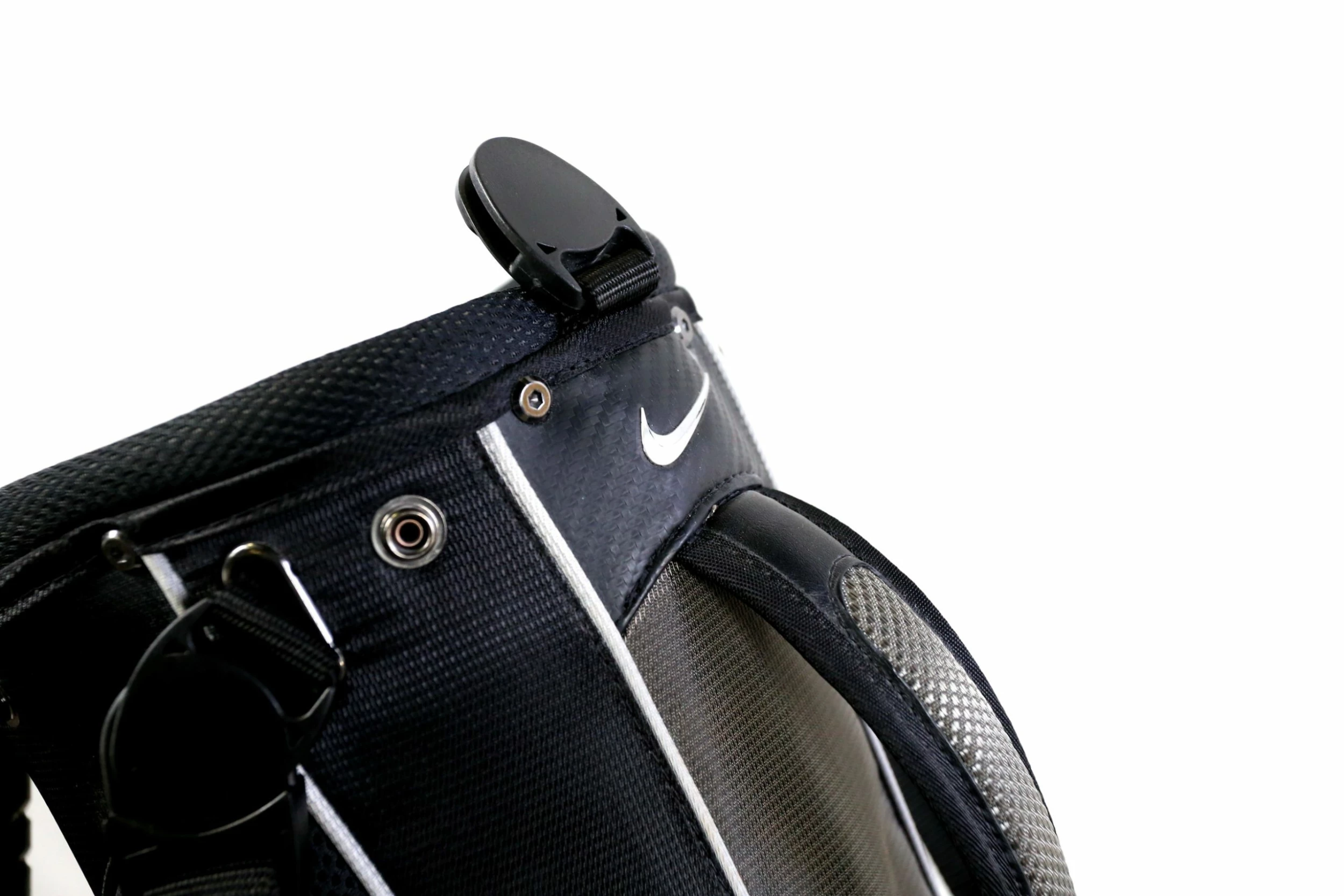 Nike Grey/Black Stand Bag 2-Dividers 4-Pockets Shoulder Strap - Image 8