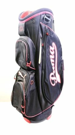 Puma Red/Black Cart Golf Bag 14 Dividers 7 Pockets Shoulder Strap