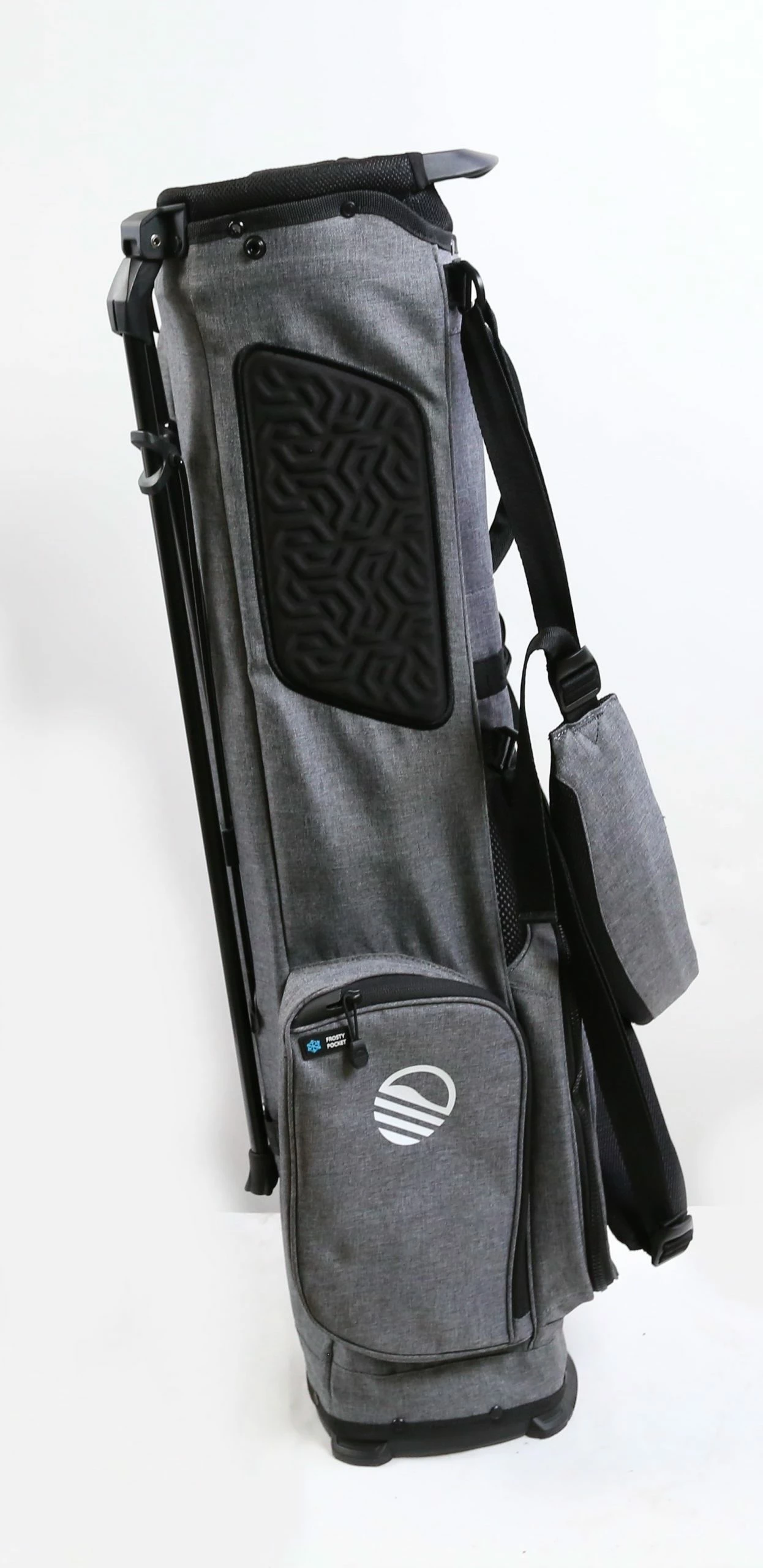 Acropolis Golf Sunday Golf Stand Bag Grey/Black 4 Dividers 4 Pockets Shoulder Strap - Image 4