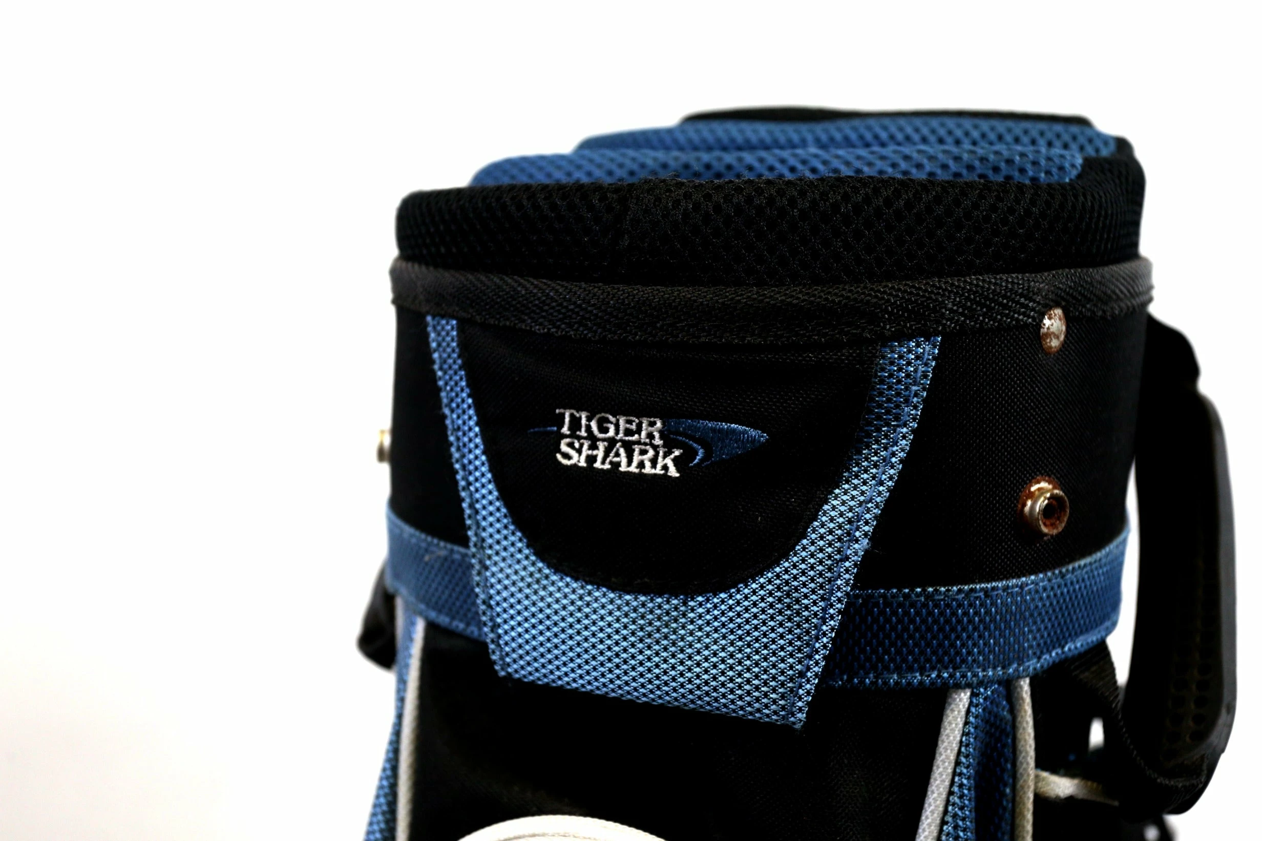 Tiger Shark Blue/Black Cart Bag 6-Dividers 9-Pockets Shoulder Strap - Image 6