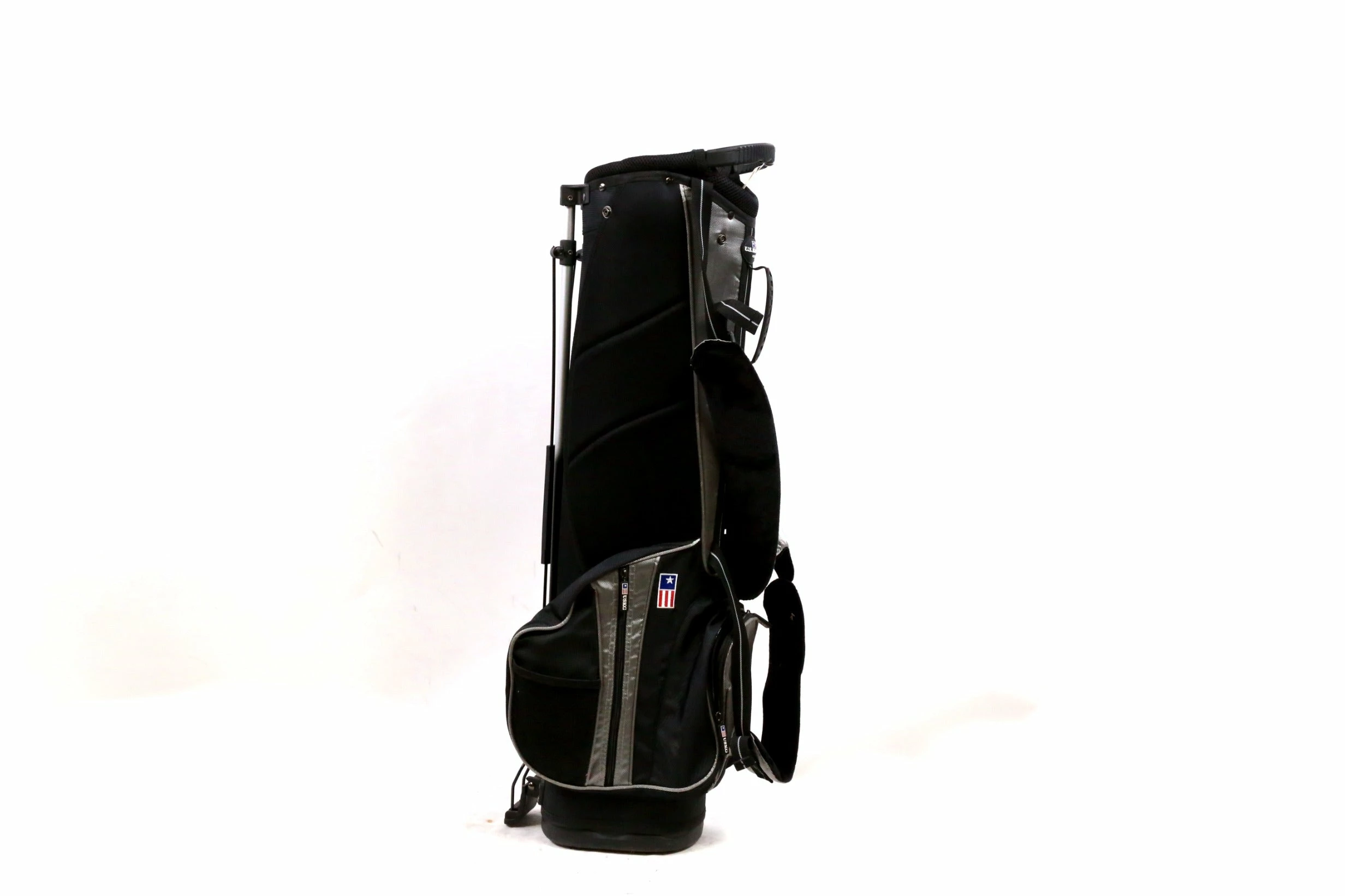 USKG Black/Grey Stand Bag 4-Dividers 4-Pockets Shoudler Strap - Image 2
