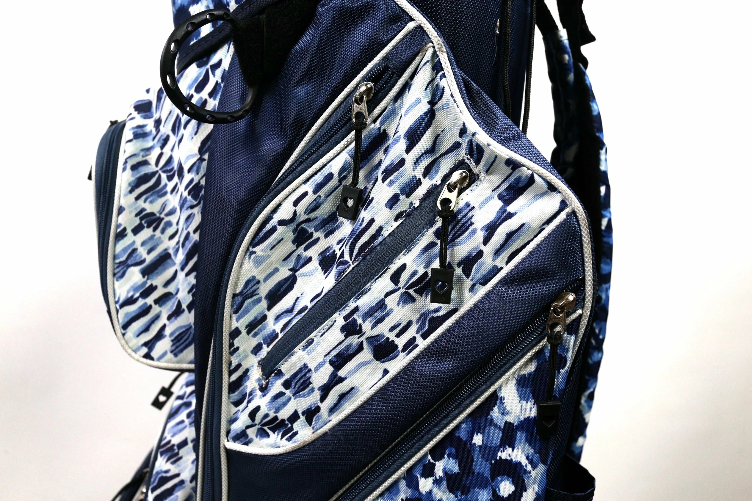 GloveIt Blue/White Cart Bag 14-Dividers 9-Pockets Shoulder Strap - Image 5