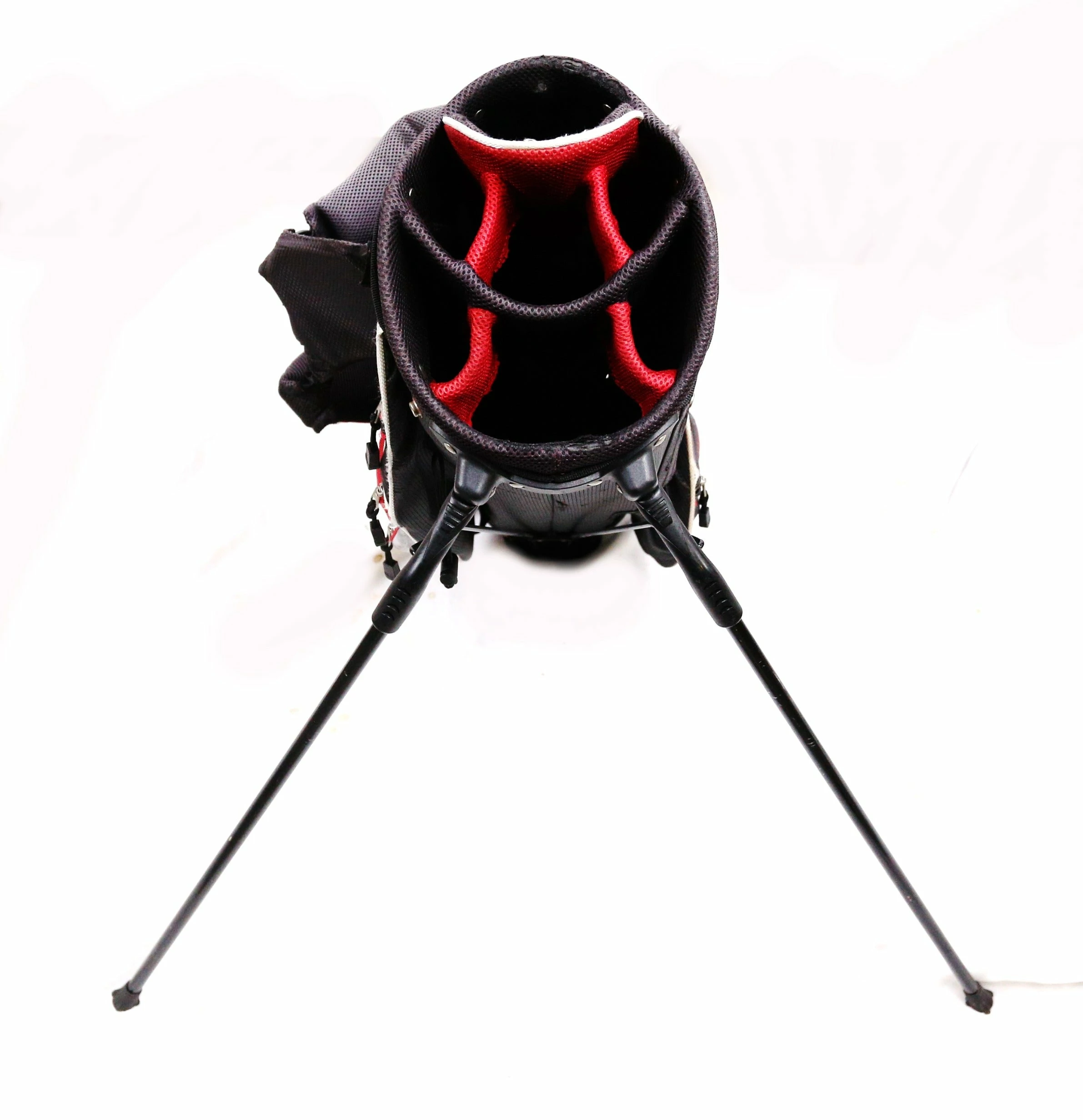 Orlimar Black/Red Stand Golf Bag 7 Dividers 9 Pockets Shoulder Strap - Image 5