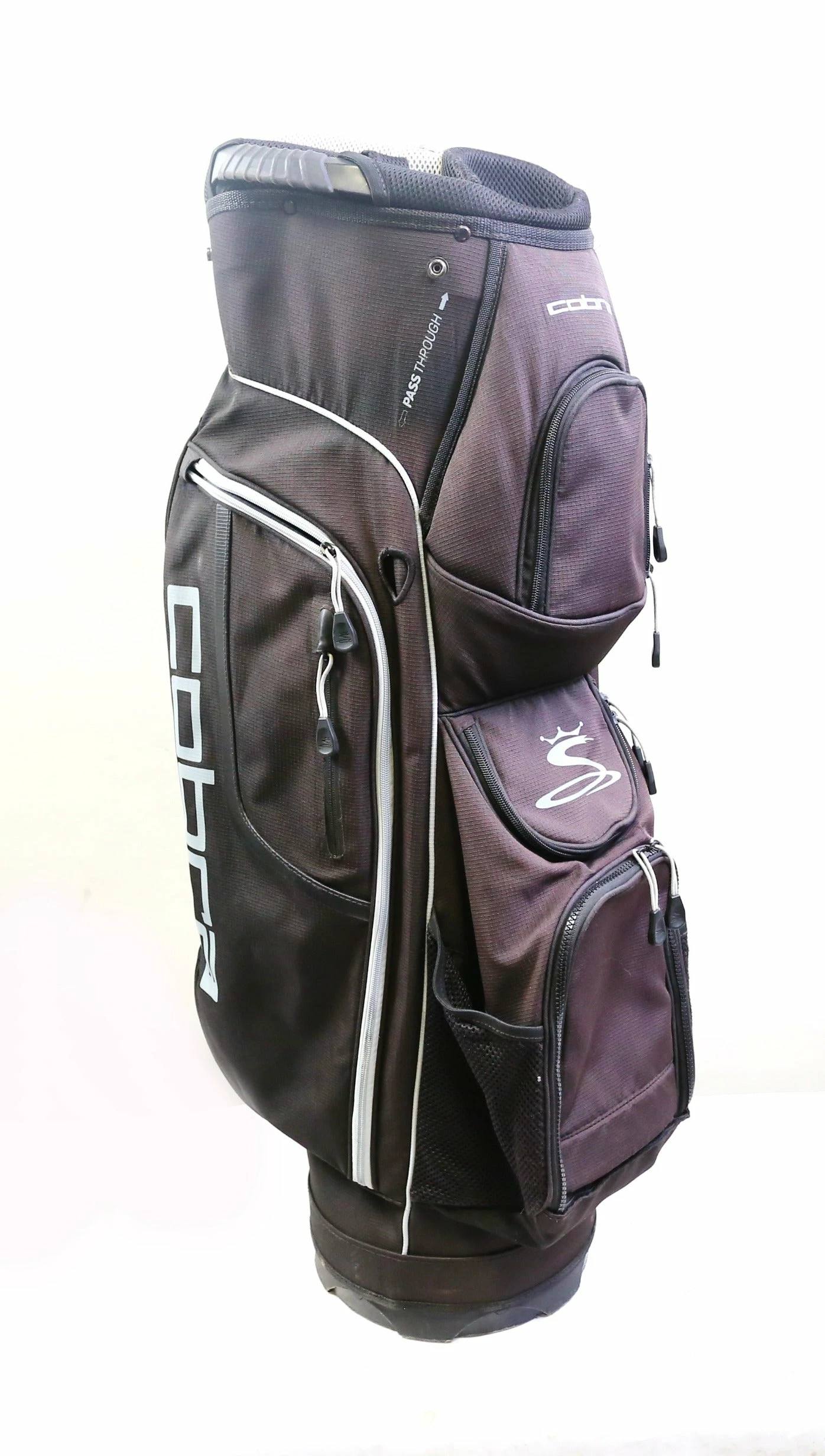 Cobra Black/Grey Waterproof Cart Golf Bag14 Dividers 7 Pockets Shoulder Strap - Image 3